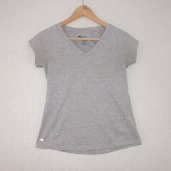 Ideology Rapid Dry Performance V Neck Short Sleeve Tee T-Shirt Gray Size X-Small - Picture 1 of 6
